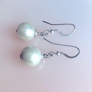 Faux Pearl Earrings